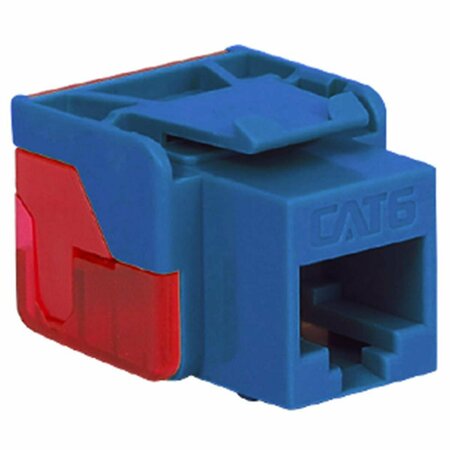 MAXPOWER Cat 6 Ez Modular Connector, Blue MA332132